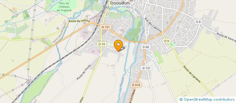 localisation de l'entreprise DOY-COACHING à ISSOUDUN