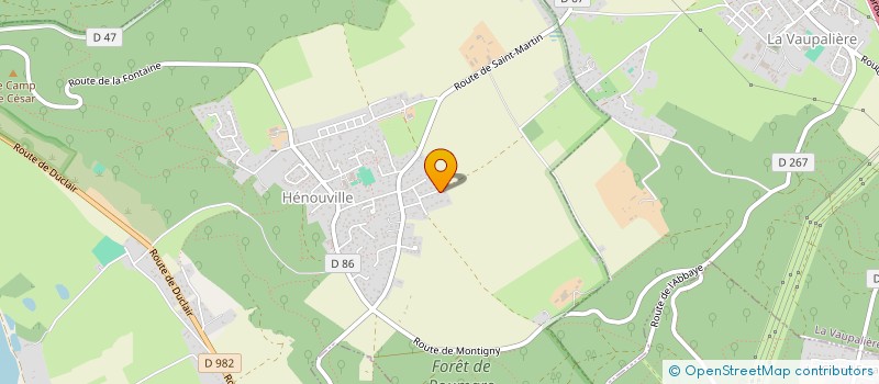 localisation de l'entreprise DOZE CHROMEE  HENOUVILLE