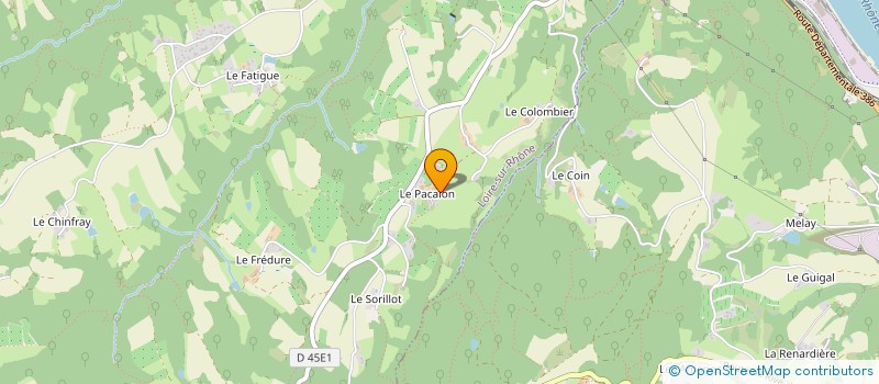 localisation de l'entreprise DOZER TP à LOIRE-SUR-RHONE