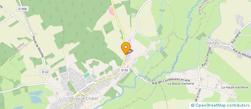 localisation de l'entreprise DOZIERES TRESCARTES  ERVY-LE-CHATEL