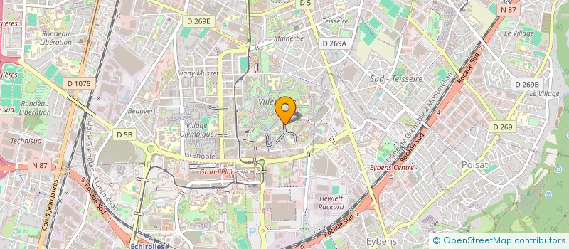 localisation de l'entreprise DOZZI BRUNO ET TIRARD JACKIE  GRENOBLE