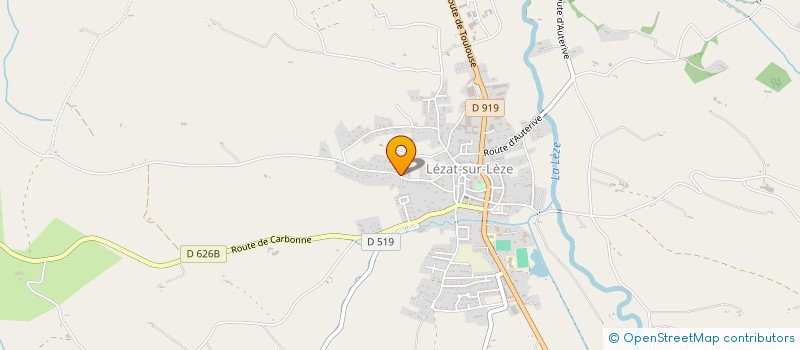 localisation de l'entreprise DP 09 à LEZAT-SUR-LEZE