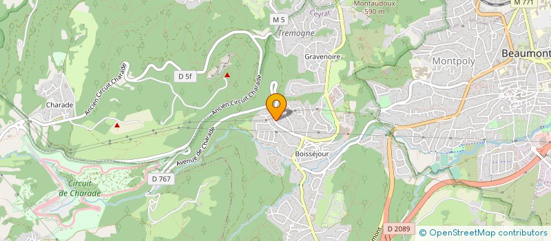 localisation de l'entreprise DP 2M  CEYRAT