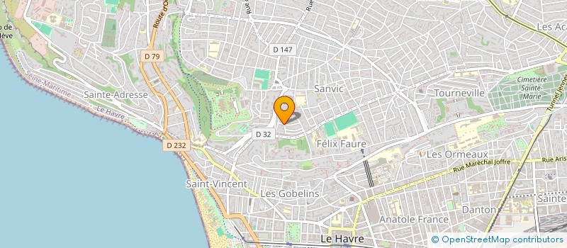 localisation de l'entreprise DP à LE HAVRE