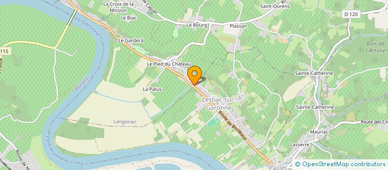 localisation de l'entreprise DP  LANGOIRAN