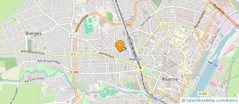 localisation de l'entreprise DP-AUTO à ROANNE