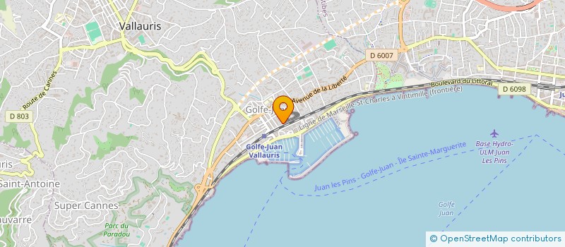 localisation de l'entreprise DP AUTO CONCEPT  VALLAURIS