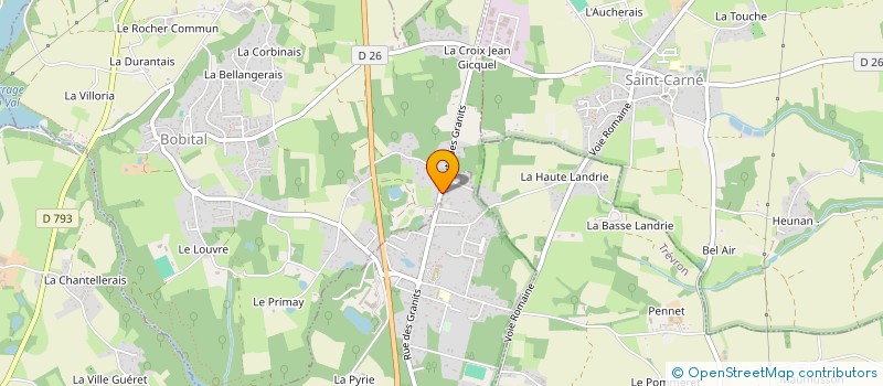 localisation de l'entreprise DP BAT  LE HINGLE