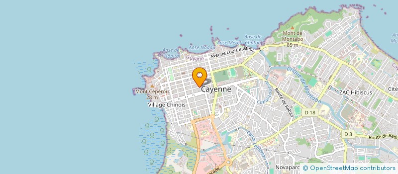 localisation de l'entreprise DP BAT GUYANE à CAYENNE