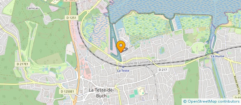 localisation de l'entreprise DP BOIS  LA TESTE-DE-BUCH