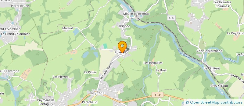 localisation de l'entreprise DP CLEAN  ROYERES