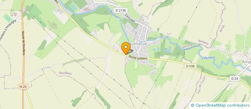 localisation de l'entreprise DP CLOTURES ET JARDINS à DOULLENS