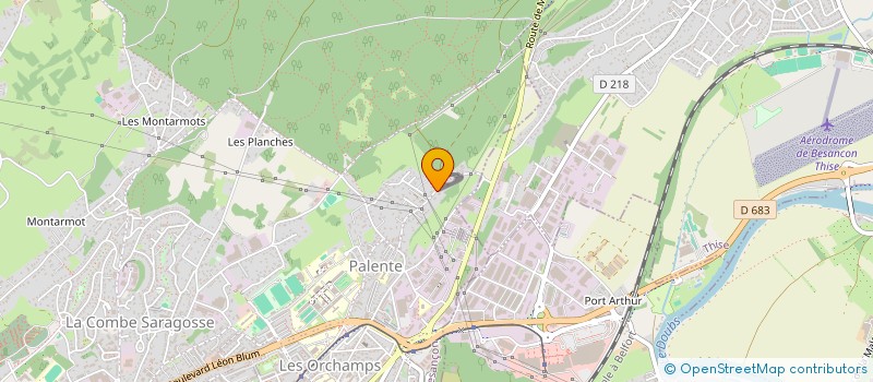 localisation de l'entreprise DP CONSEILS à BESANCON