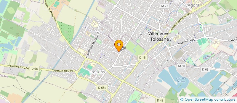 localisation de l'entreprise DP CONSTRUCTION  FROUZINS