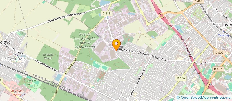 localisation de l'entreprise DP CONSTRUCTION  BEAUCHAMP