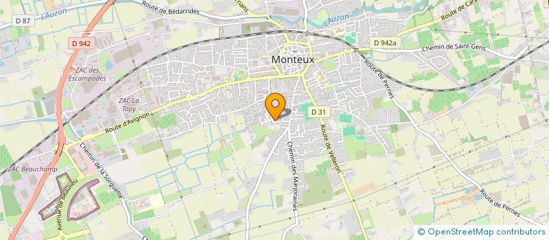 localisation de l'entreprise DP.DECO  MONTEUX