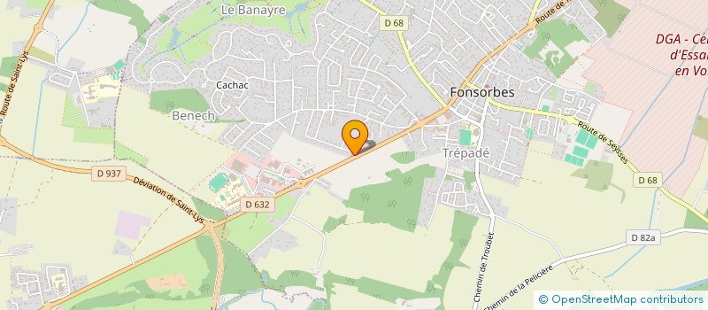 localisation de l'entreprise DP DECOR  FONSORBES