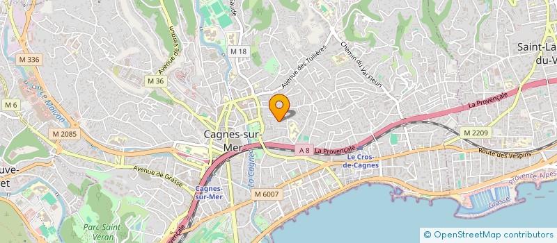 localisation de l'entreprise DP DEPANNAGE PNEUS 06  CAGNES-SUR-MER