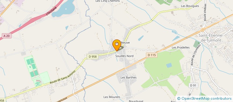 localisation de l'entreprise DP DIAG  SAINT-ETIENNE-DE-TULMONT