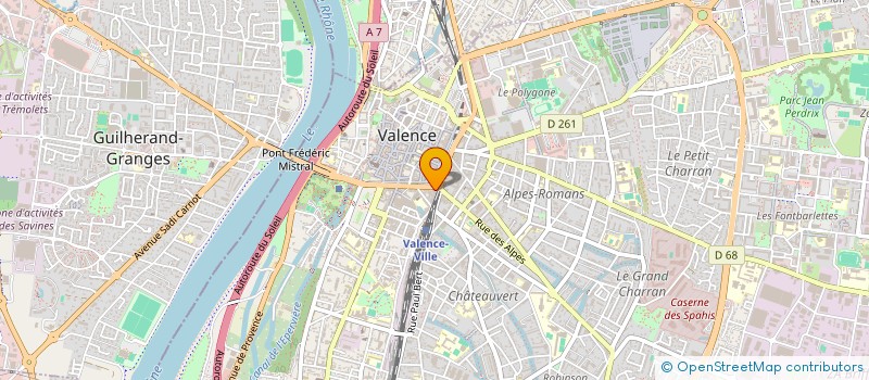 localisation de l'entreprise DP DIAGNOSTICS 26 à VALENCE