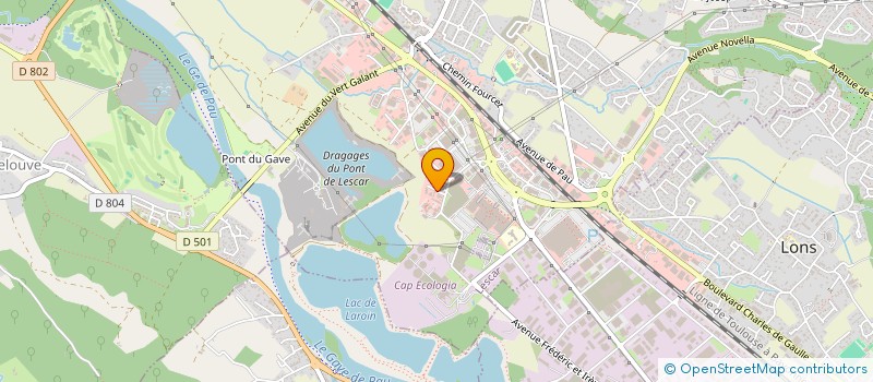 localisation de l'entreprise DP DISTRI  LESCAR