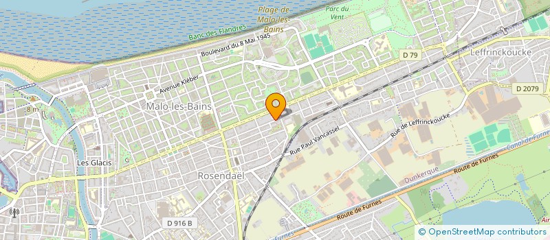 localisation de l'entreprise DP ENTREPRISE à DUNKERQUE