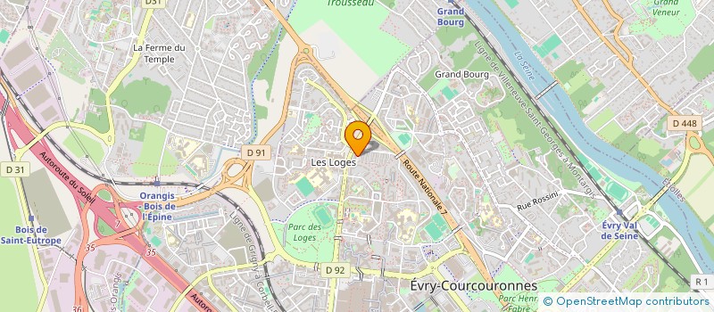 localisation de l'entreprise DP EVRY  EVRY-COURCOURONNES