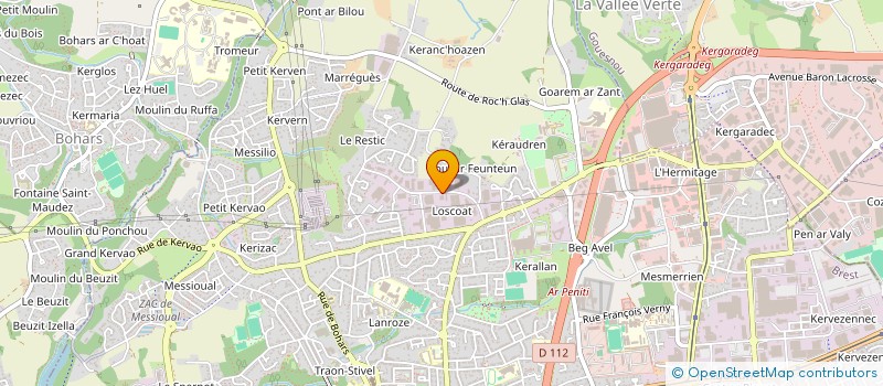 localisation de l'entreprise DP FINANCES à BREST