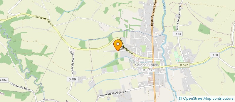 localisation de l'entreprise DP FINANCES  SAINT-SULPICE-SUR-LEZE