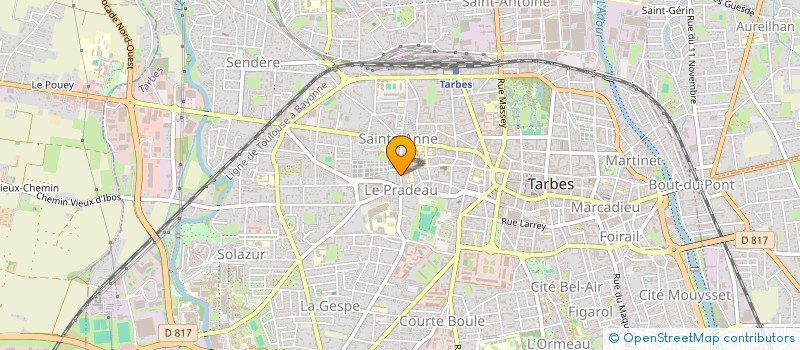 localisation de l'entreprise DP FINANCES ET CONSEILS RH  TARBES