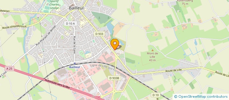 localisation de l'entreprise DP FOOD à BAILLEUL