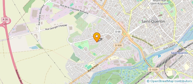 localisation de l'entreprise DP FORMATION à SAINT-QUENTIN
