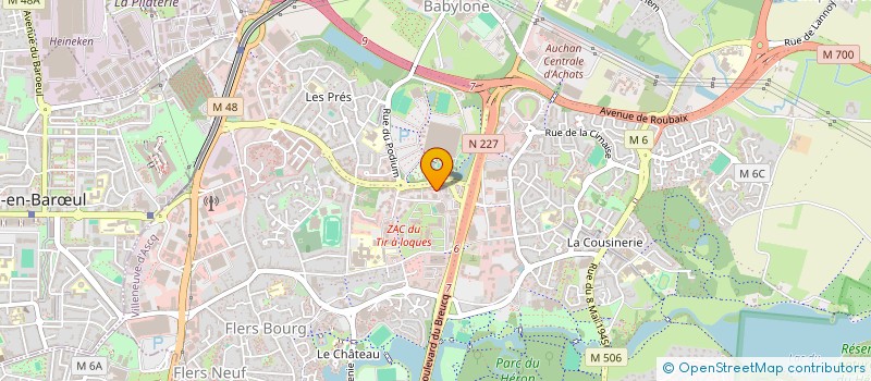 localisation de l'entreprise DP FOURNES EN WEPPES RUE FRANCOIS MARIE RAOULT à VILLENEUVE-D'ASCQ