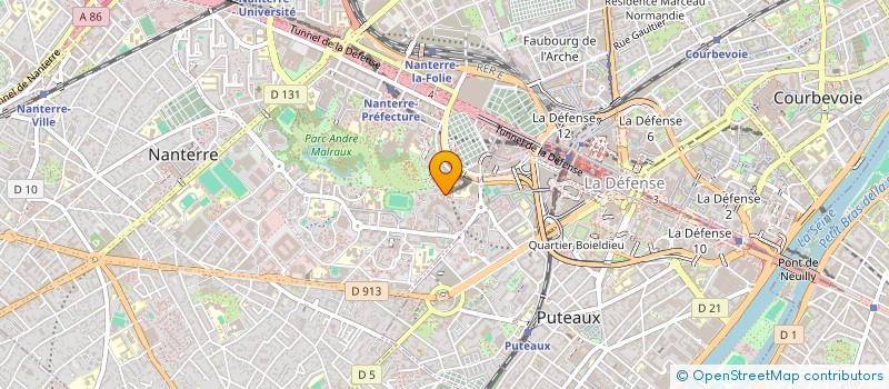 localisation de l'entreprise DP FRANKLIN à MONTREUIL