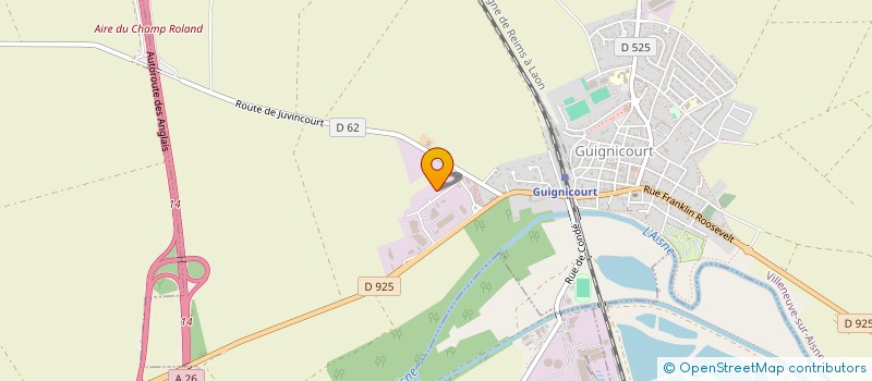 localisation de l'entreprise DP GEO à VILLENEUVE-SUR-AISNE