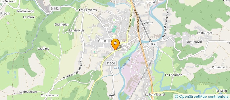 localisation de l'entreprise DP GRAV à COURPIERE