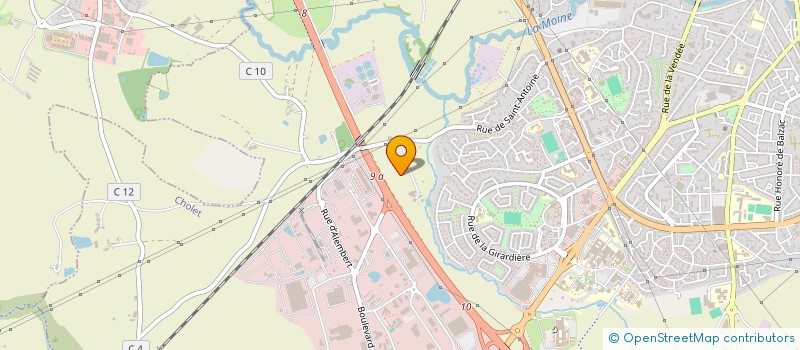 localisation de l'entreprise DP HABITAT à CHOLET