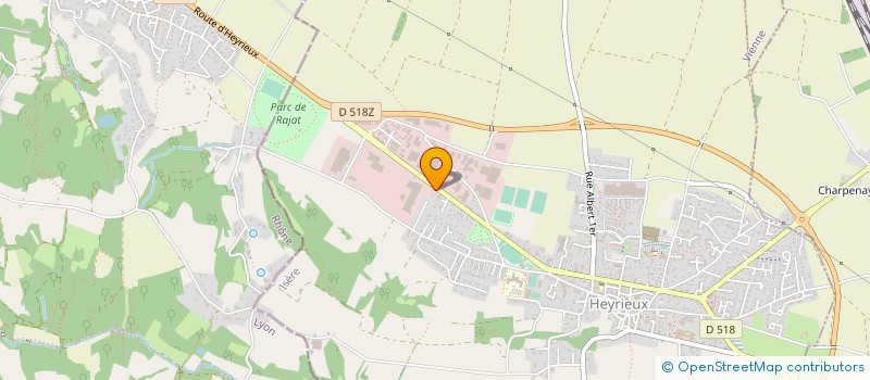 localisation de l'entreprise DP HEYRIEUX  HEYRIEUX