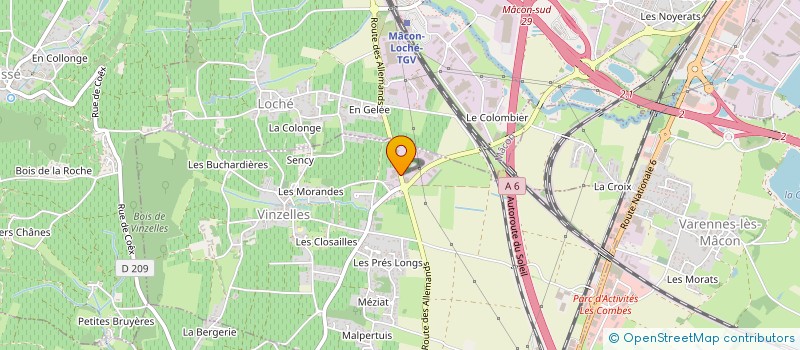 localisation de l'entreprise DP HOLDING  VINZELLES