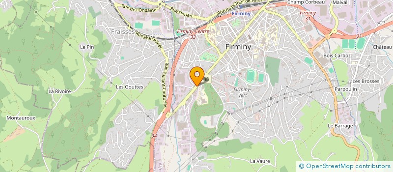 localisation de l'entreprise DP IMMO  FIRMINY