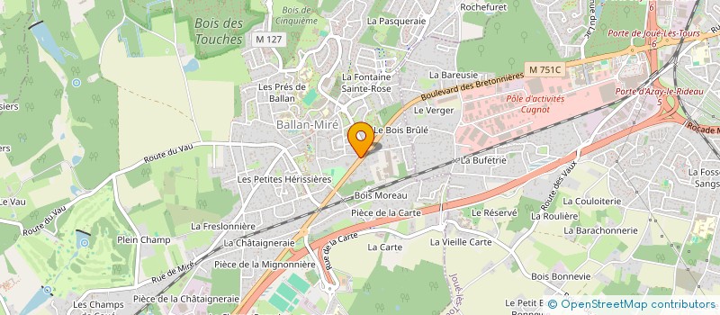 localisation de l'entreprise DP-IMMO  BALLAN-MIRE