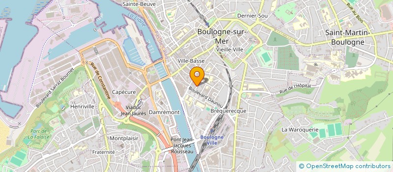 localisation de l'entreprise DP IMMO  BOULOGNE-SUR-MER