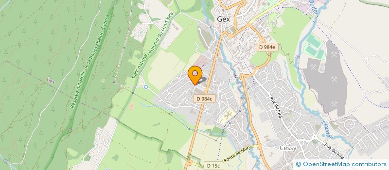 localisation de l'entreprise DP IMMOBILIER  GEX