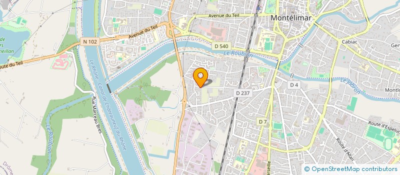 localisation de l'entreprise DP IMMOBILIER à MONTELIMAR