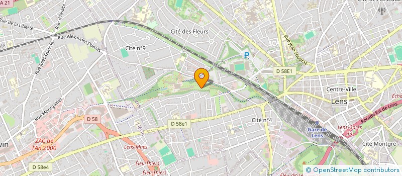 localisation de l'entreprise DP IMMOBILIERE  LENS