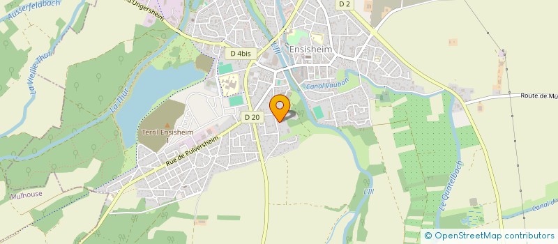 localisation de l'entreprise DP INGENIERIE à ENSISHEIM