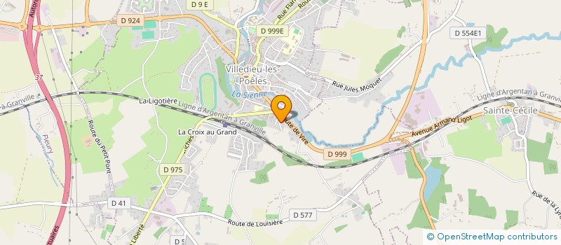 localisation de l'entreprise DP INVEST  VILLEDIEU-LES-POELES-ROUFFIGNY