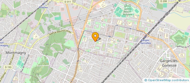 localisation de l'entreprise DP INVEST à SARCELLES