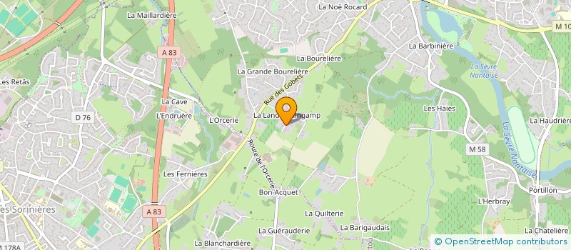 localisation de l'entreprise DP INVEST  VERTOU