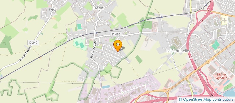 localisation de l'entreprise DP KORP.  HERIN